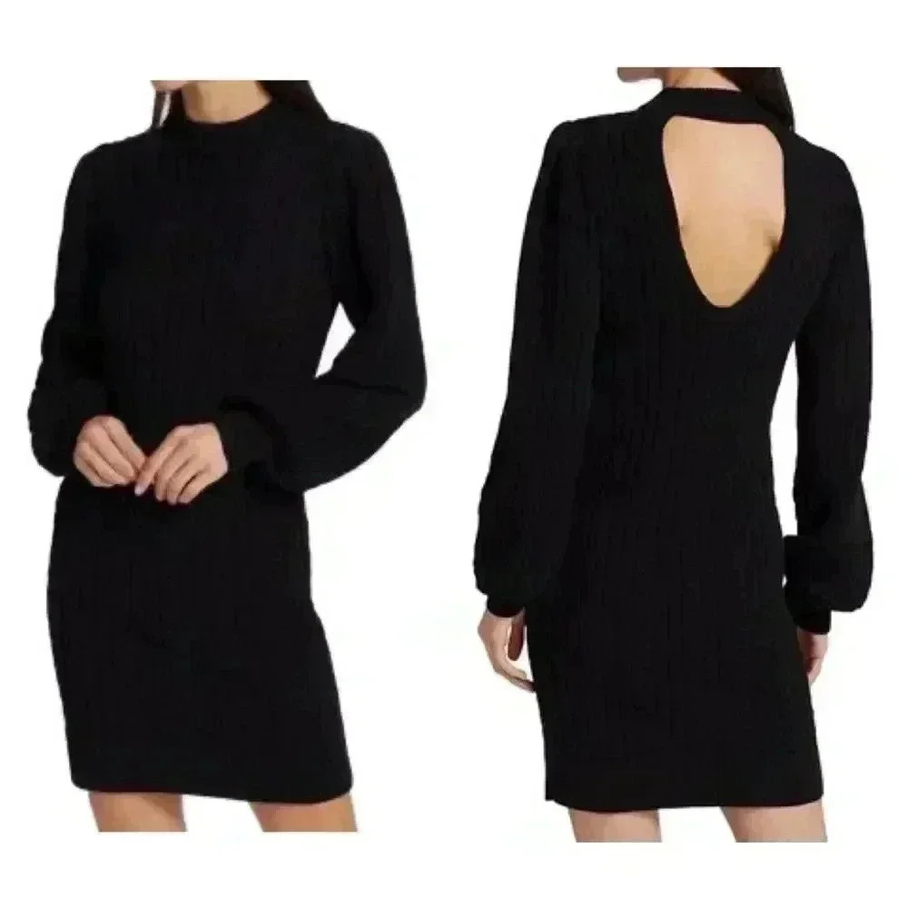 Wayf Julie Cableknit Dress Small
